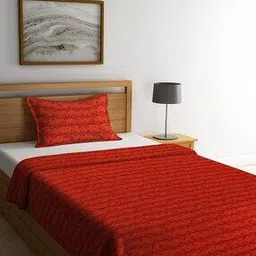 Woven Single Bed Cover with Pillow Cover-image-24