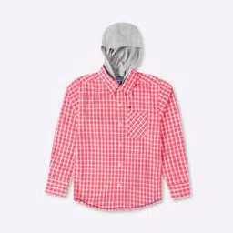 612 league Checked Shirt with Detachable Hood-picture-27