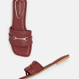 kenneth cole Open-Toe Slip-On Flat Sandals image 1