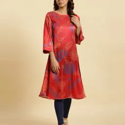 Women Floral Print A-Line Kurta image 1