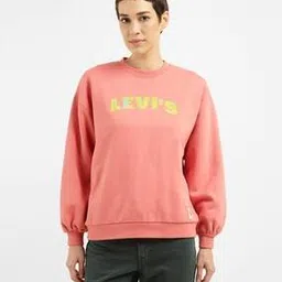 levi's Women Brand Aplique Relaxed Fit Crew-Neck Sweatshirt-picture-25