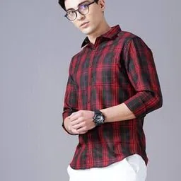 british club Men Checked Slim Fit Shirt-picture-29