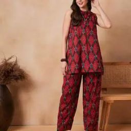 inweave Ikat Print Top & Trousers Co-Ord Set-picture-8