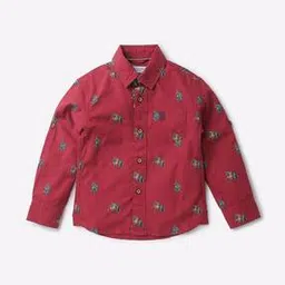 u.s. polo assn. Printed Shirt with Patch Pocket-picture-30