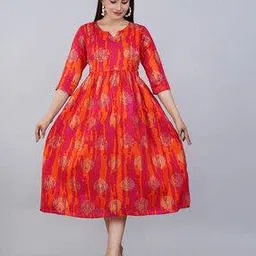 kaheksa Block Print Gown Dress-picture-11