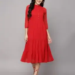 aayu-all about you Swiss Dot Tiered Dress-picture-33