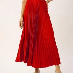 zwerlon x ag Women Pleated A-Line Skirt-picture-49
