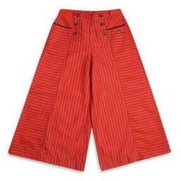 blue giraffe Striped Panelled Pants-picture-42