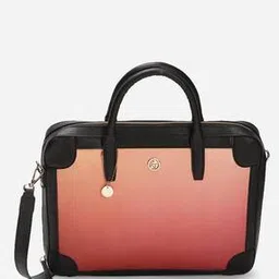label ritu kumar Colourblocked 14 Inch Laptop Bag-picture-40