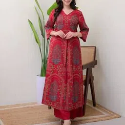 myrie Women Printed Straight Kurta Set-picture-29