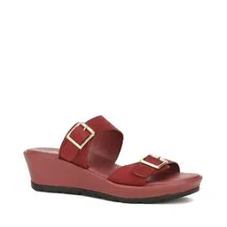 bata Women Regular Fit Slip-On Sandals with Buckle Closure-picture-50