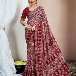 nyrika Women Printed Chiffon Saree -picture-24
