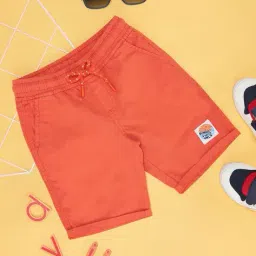 pantaloons junior Boys Regular Fit Shorts with Drawstring Waist image 1