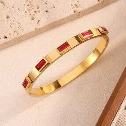 designs & you Women Gold-Plated Stone-Studded Bracelet-picture-52