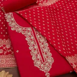 soch Women Embroidery Unstitched Dress Material image 1