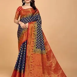 mionas Women Traditional Saree With Blouse Piece-picture-52