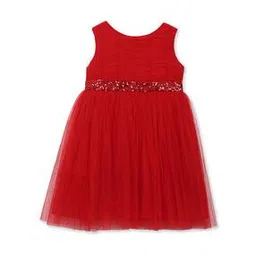 cherry crumble by nitt hyman Embellished A-Line Dress with Smocking-picture-16