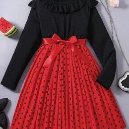 tior Girls Polka-Dot Print A-Line Dress-picture-41