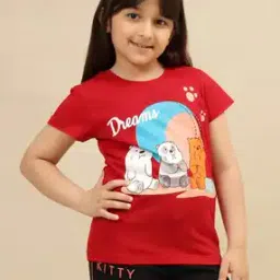 kidsville Girls Graphic Round- Neck T-shirt-picture-32