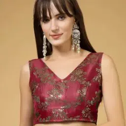 oomph! Women Embellished Back Open Blouse -picture-42