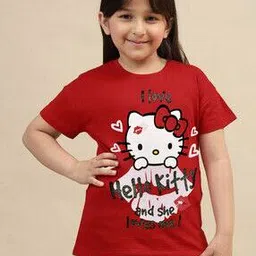 kidsville Girls Graphic Round- Neck T-shirt-picture-16