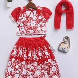 jbn creation Girls Embellished & Embroidery Lehenga Choli with Dupatta-picture-30