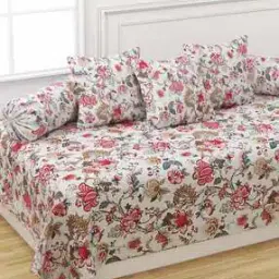 trance home linen Floral Print Cotton Diwan Set-picture-49