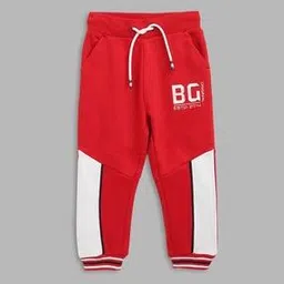 blue giraffe Colourblock Joggers with Drawstring Waist-picture-46