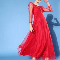 u & f Embroidered Gown Dress-picture-33