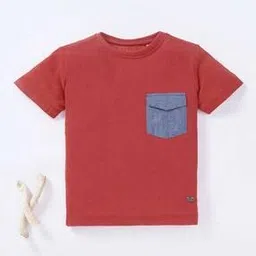 ed-a-mamma Boys Sustainable Front Chambray Pocket T-Shirt-picture-44