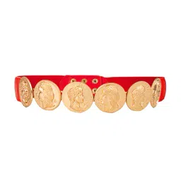redhorns Gold-Plated Buckle Wide Belt image 1