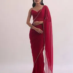 awriya Women Saree with Embellished Cut-Work Border-picture-50
