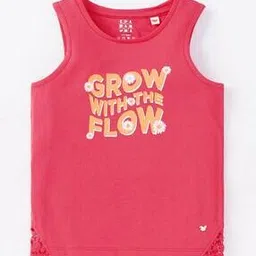 ed-a-mamma Girls Typographic Print Regular Fit Crew-Neck T-Shirt-picture-10