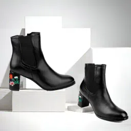 bxxy Women Round-Toe Ankle-Length Boots image 1