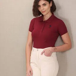 Slim Fit Polo T-Shirt with Logo Embroidery-image-2