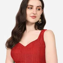 pujia mills Women Stripes Back Open Blouse-picture-15