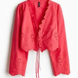 h&m Women Regular Fit V-Neck Top     -picture-47