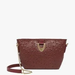hidesign Women Embossed Sling Bag with Chain Strap-picture-12