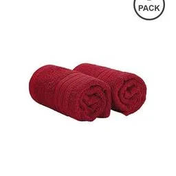 the happy pod Pack of 2 Cotton Bath Towels with Double Stitched Hem -picture-41