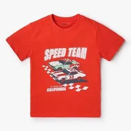Boys Core Graphic Print Relaxed Fit Round-Neck T-Shirt-image-29