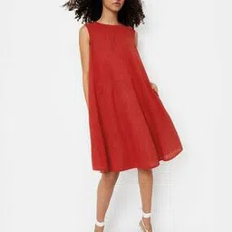 max Women Round Neck Midi Dress-picture-13