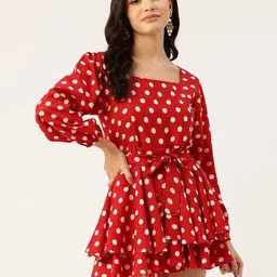 leia Women Polka-Dot Print Playsuit image 1