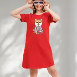 buythattrendz Women Graphic Print Cotton Nightshirt-picture-12