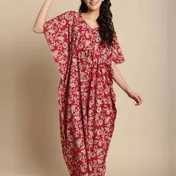 secret wish Floral Kaftan Nighties-picture-26