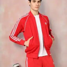 adidas originals Men Logo Print Regular Fit Zip-Front Bomber Jacket-picture-45
