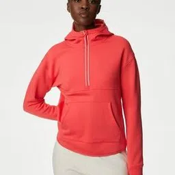 marks & spencer Women Ultraheat Relaxed Fit Hoodie with Kangaroo Pocket-picture-13