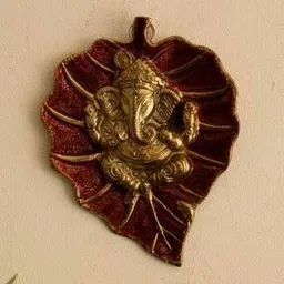 ecraftindia Lord Ganesha on Red Leaf-picture-53
