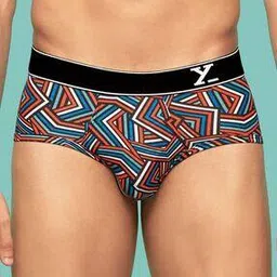 xyxx Geometric Print Briefs with Elasticated Waist-picture-40