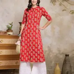 stylum Women Floral Print A-Line Kurta-picture-13