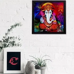ecraftindia Lord Ganesha Satin Matt Texture UV Art Painting-picture-40